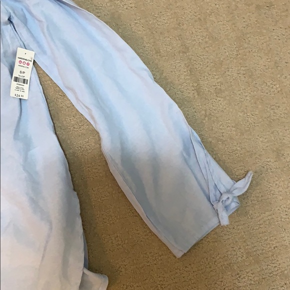 Light blue cute top with flared sleeves - Picture 4 of 4